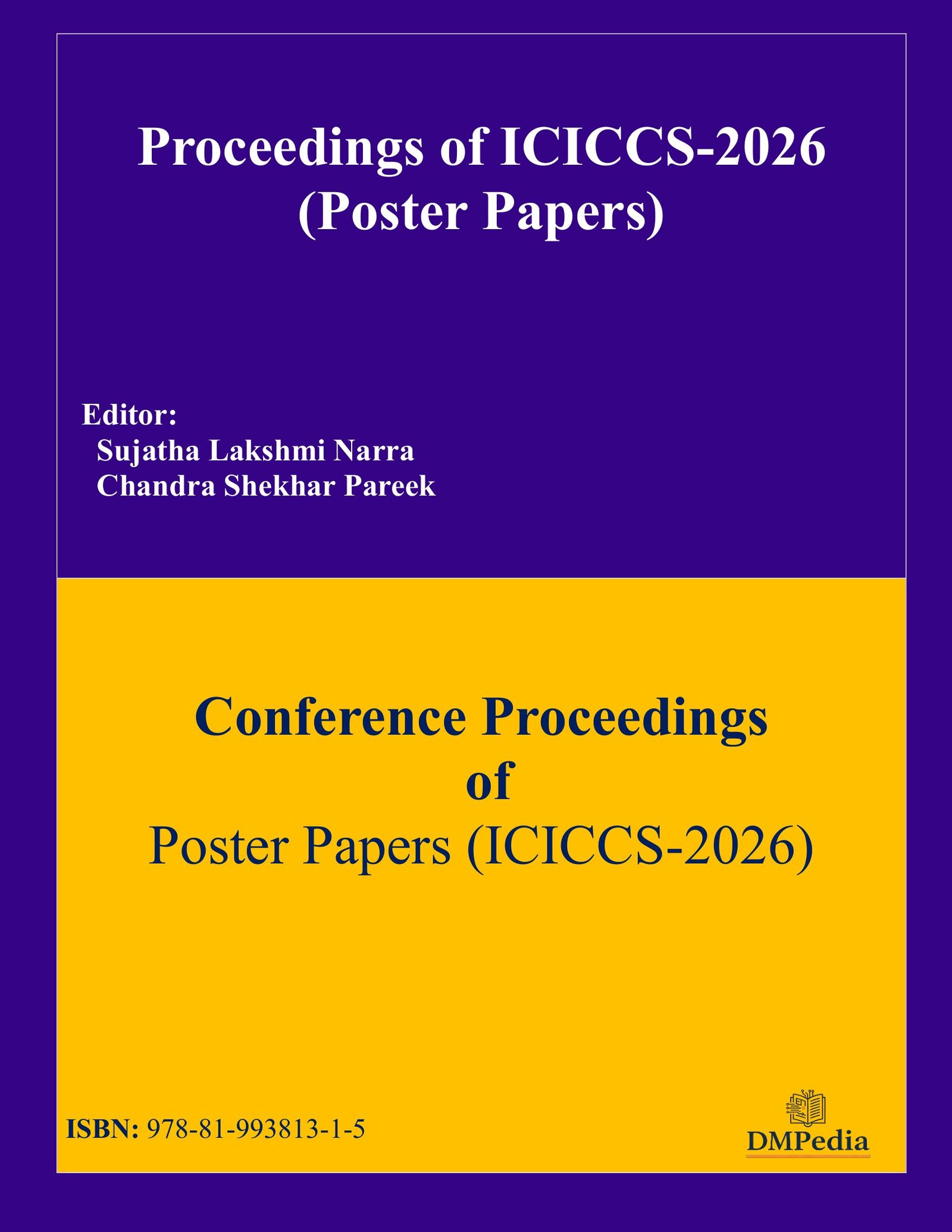                    View Vol. 1 Issue 2 (2026): Proceedings of ICICCS-2026 (Poster Papers)
                